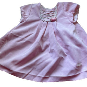 Vintage pink baby dress newborn may oral